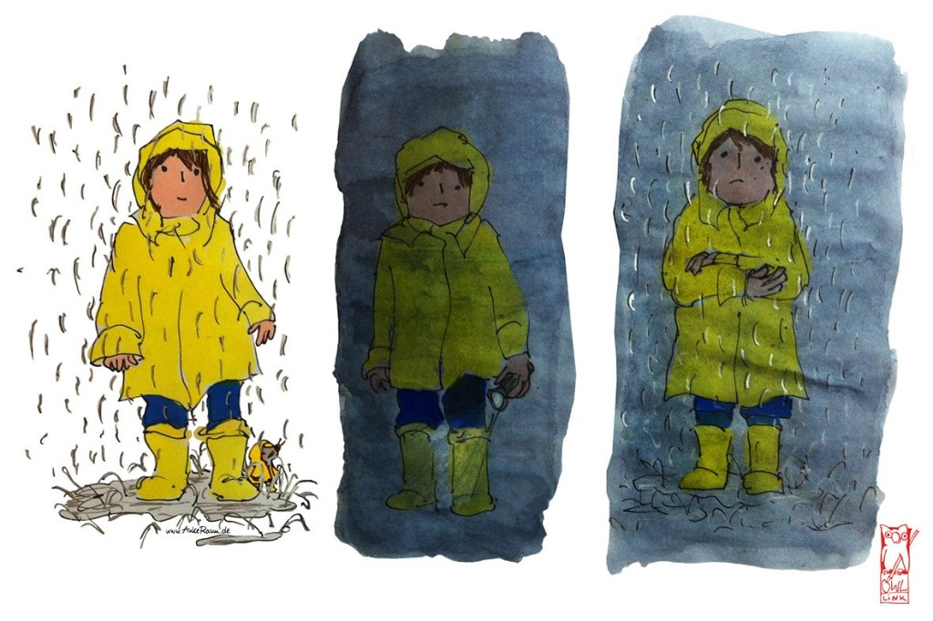 OWL-Bilderbogen-Wetter-App / ฝนเอยทำไมจึงตก