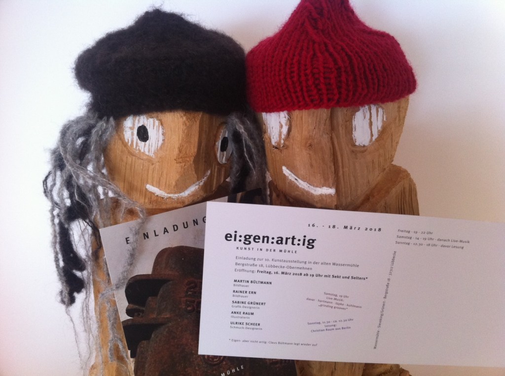 EINLADUNG: Monster, Geister, Engel,&nbsp;Holzplastik