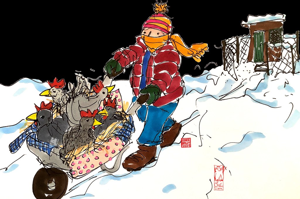 Ostwestfälischer Bilderbogen mit Maus /  OWL-Wintermärchen: 13 Tage&nbsp;Frost