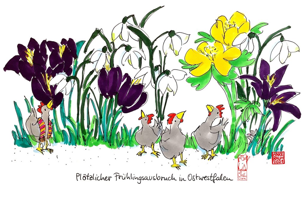 Ostwestfälischer Bilderbogen: Frühlingsfarbenblumenexplosionen